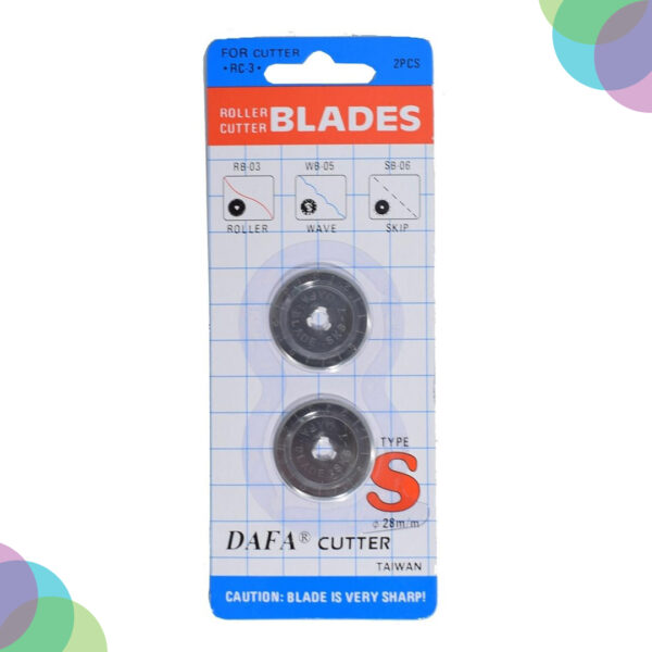 Dafa Rotary Cutter Replacement Blades 28mm (RC-3) Dafa Rotary Cutter Replacement Blades 28mm RC 3