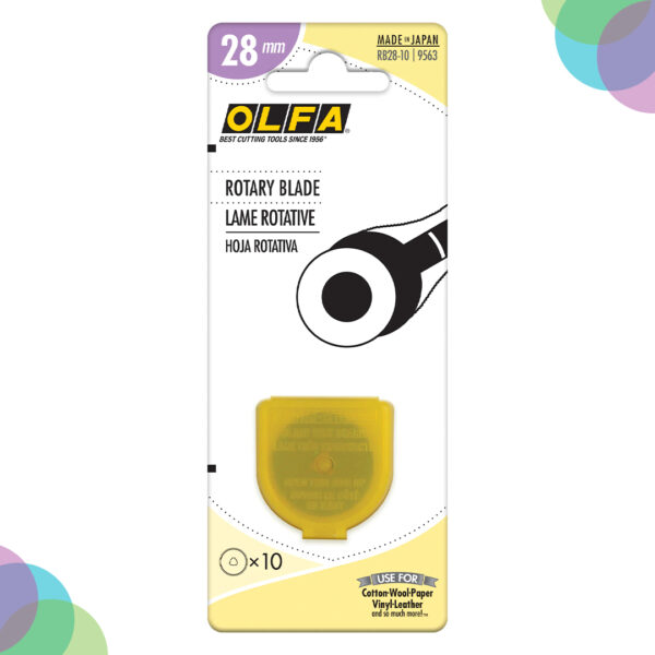 Olfa Rotary Cutter Blade 28mm Pack of 10 (RB28-10) Olfa Rotary Cutter Blade 28mm Pack of 10 RB28 10