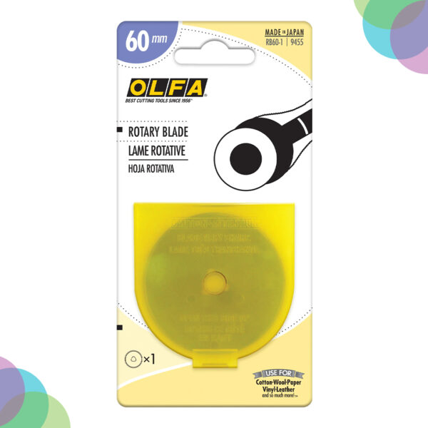 Olfa Rotary Cutter Blade 60mm Pack of 1 (RB60-1) Olfa Rotary Cutter Blade 60mm Pack of 1 RB60 1
