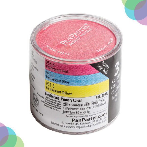 PanPastel Pearlescent Colour Set Of 3 Primary (30033) PanPastel Pearlescent Colour Set Of 3 Primary 30033