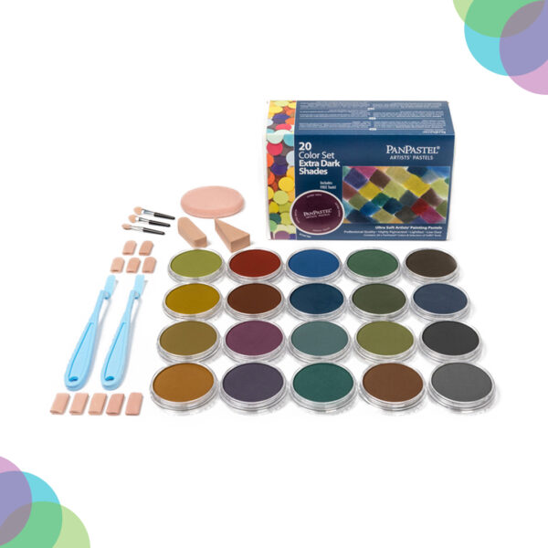 PanPastel Set of 20 Extra Darks Colours  (30207)