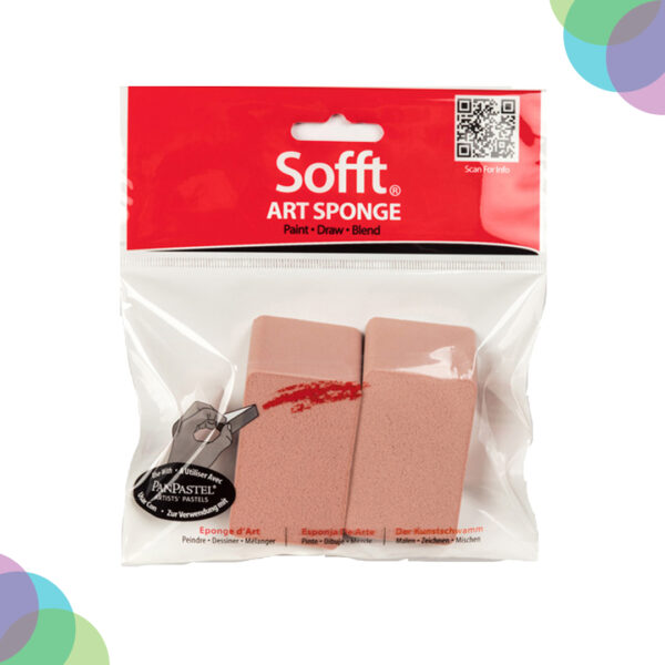 Panpastel Sofft Flat 2 Angle Slice Sponges Pack (61031) Panpastel Sofft Flat 2 Angle Slice Sponges Pack 61031