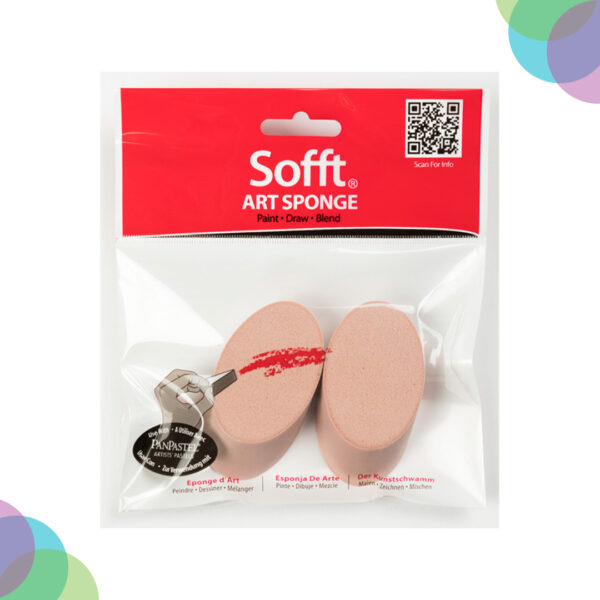 Panpastel Sofft Round 2 Angle Slice Sponges Pack (61030) Panpastel Sofft Round 2 Angle Slice Sponges Pack 61030
