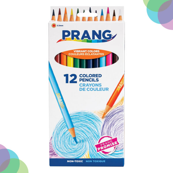 Prang Thick Core Colored Pencil Set of 12 Prang Thick Core Colored Pencil Set of 12