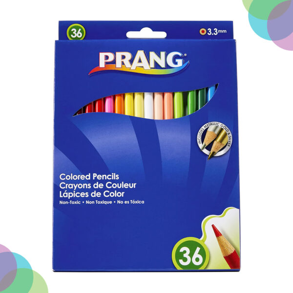 Prang Thick Core Colored Pencil Set of 36 Prang Thick Core Colored Pencil Set of 36