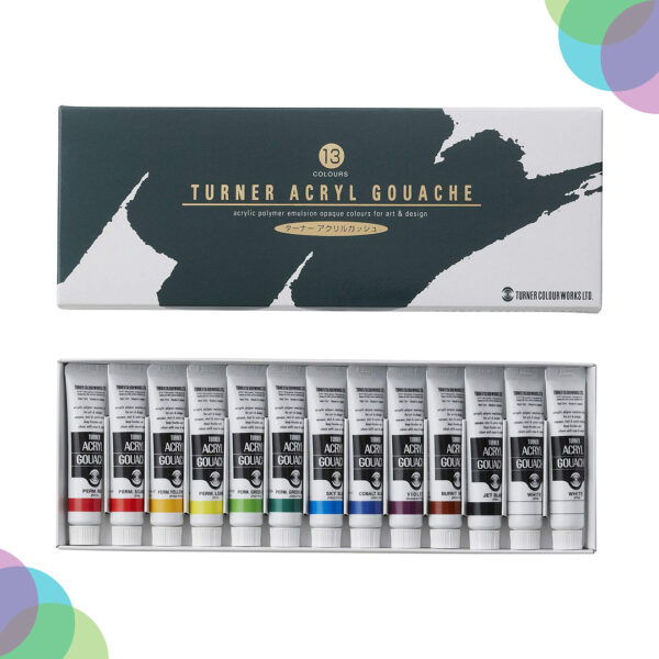 Turner Acrylic Gouache Colour Set Of 12 X 11ml Turner Acrylic Gouache Colour Set Of 12 X 11ml