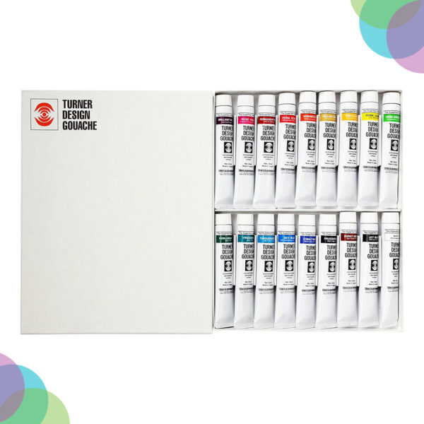 Turner Design Gouache Colour Set Of 18x25ml Turner Design Gouache Colour Set Of