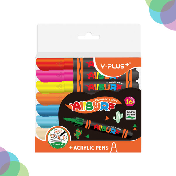 YPLUS All Surface Acrylic Marker Sets