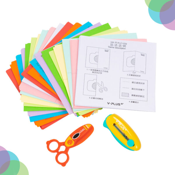 YPLUS Paper Cutting Kit with Safety Seissors YPLUS Paper Cutting Kit with Safety Seissors