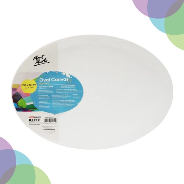 Mont Marte Pre Stretched Oval Canvases