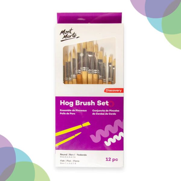 Mont Marte Hog Brush Set 12pc