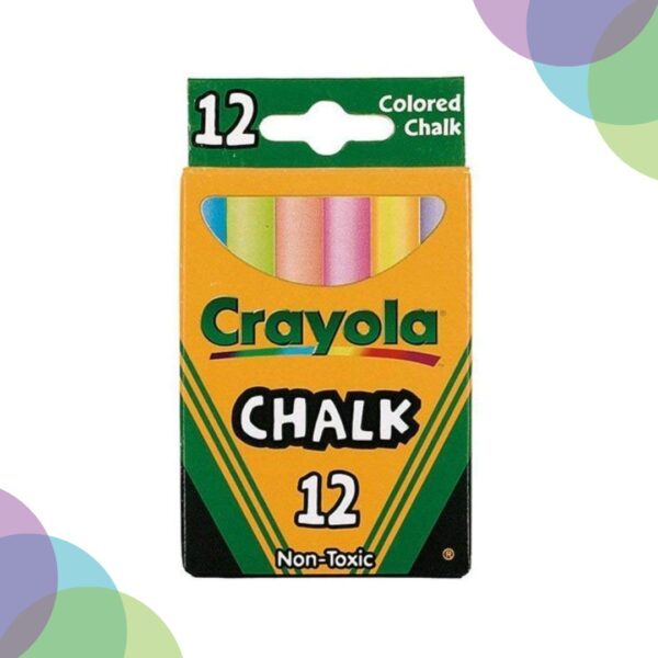 Crayola Colours Chalk Set of 12 Assorted