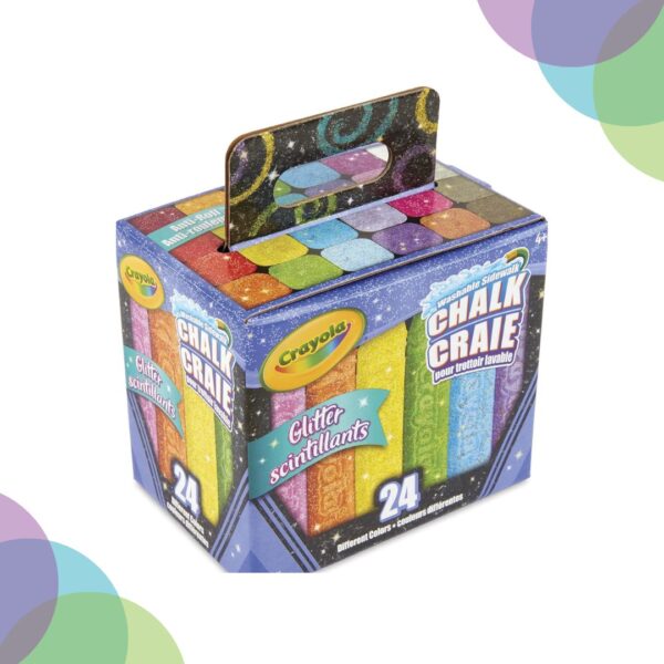 Crayola Glitter Chalk Set of 24