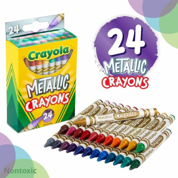 Crayola  Metallic Crayons Set of 24