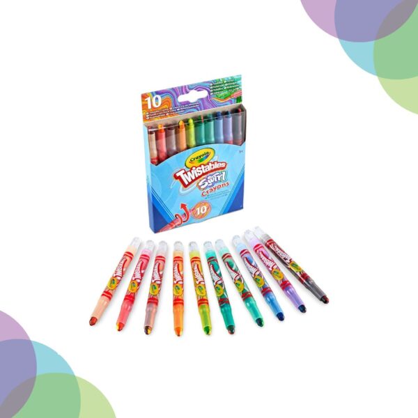 Crayola Swirl Mini Twistable Crayons Set of 10